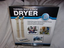 Shoe Gear Plastic Thermal Boot and Shoe Dryer Ivory Assembles In Seconds NEW