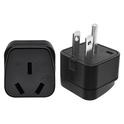 NEMA 5-15P to AU AS3112 Power Adapter - 2 Pack US to Australia Plug Cord