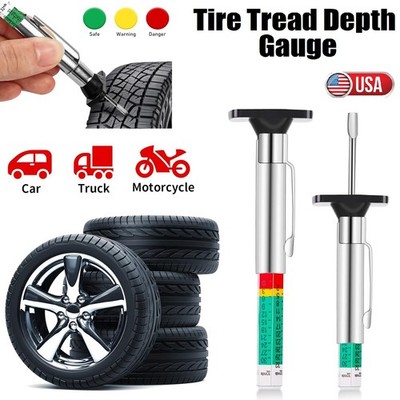 Tire Tread Pattern Depth Gauge for Automotive Tire Thickness Measurement 25mm US
