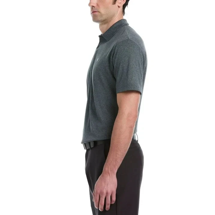 Polo de golfe masculino Callaway Performance tamanho pequeno preto - Imagem 3 de 4