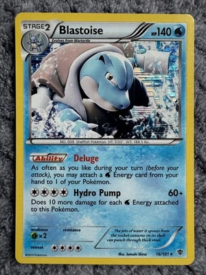 Pokemon Cards Blastoise Holo Plasma Blast B&W Ultra Rare 16/101 NM NICE - Image 1 of 3