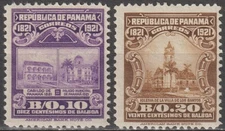 EDSROOM-20272 Panama 227-229 LH 1921 High Value Century of Independence CV$21.25