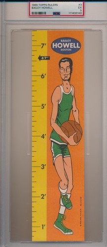 Bailey Howell #3 1969 Topps Rulers card