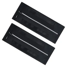  Lightweight Medium Reusable Grocery Shopping Bag Foldable Black - 2 Pack