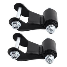 Set of 2 Rear Leaf Spring Shackle Kit Compatible with 1999-2013 Silverado 1500