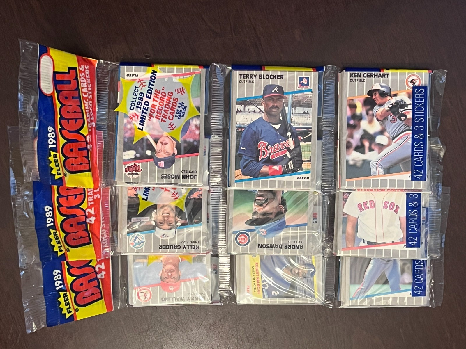 1989 Fleer Baseball Sealed Rack Pack 42 Cards 8615-A Griffey Jr Chase