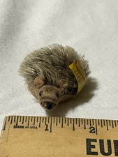 Vintage Steiff Joggi Hedgehog Miniature Plush Toy 2" 1670/06 With Tag