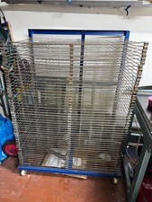 Screen printing drying rack - 50 shelves A1 Spring loaded - Great Condition