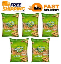 5 PACK - Hampton Farms Salted In-Shell Peanuts 5 lb Total 25 lbs