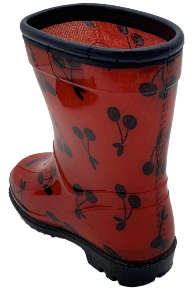 Botas de lluvia Simple Joys by Carter's para niñas pequeñas rojas cereza Foto 3 de 3