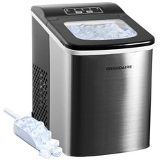 Frigidaire Compact Countertop Ice Maker Makes 26 Lbs. of Bullet Shaped Cubes