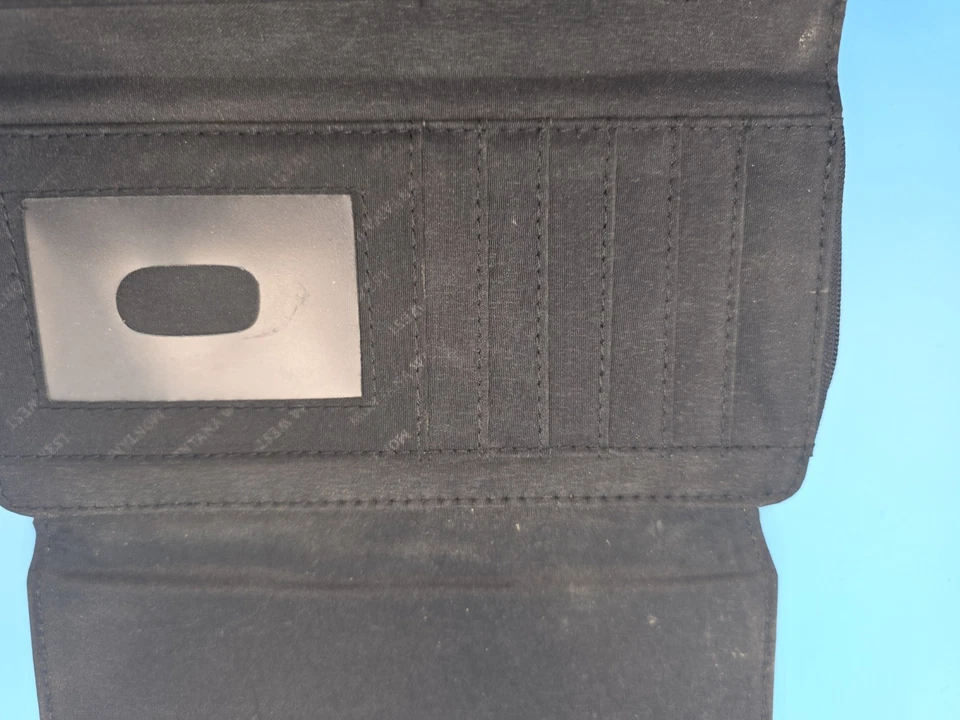 Montana West Women's Leather Wallet w/Floral/Studded Pattern - Black/turquoise - Image 4 of 4