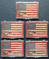 Estuche Snaplock 5 Edgar Marcus Silver Eagle Portamonedas 2X3 Águila y Bandera