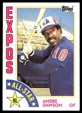 Andre Dawson 1984 Topps #392 Montreal Expos MLB READ FREE SHIPPING AutographDen