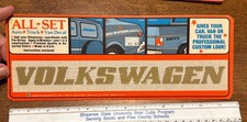 Vintage 1970s All-set Auto-truck-van Decal Gold Letters Volkswagen -nos Sealed