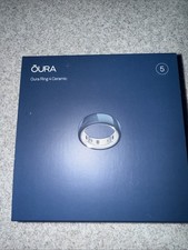 Oura Ring Gen 4 Midnight Blue CERAMIC Size 5 Smart Ring Brand New Sealed