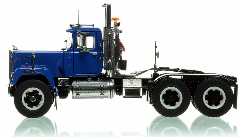 HEAVY HAUL REPLICAS, MACK Superliner Heavy Spec avec essieux tandem Bleu, éch... - Photo 4/4