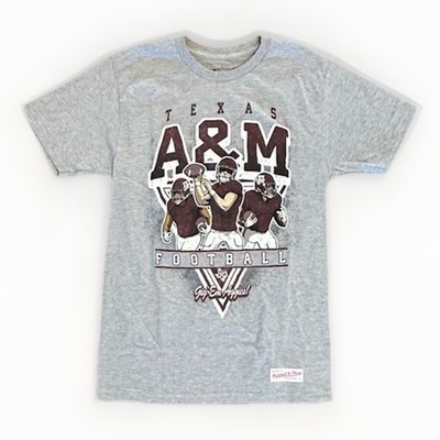 Texas A & M Aggies Mitchell & Ness Men s NCAA Team Tee, Football, Small, New