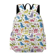 Dinosaurs Backpack for Kids Boys Girls 16 Inch Cartoon Dinosaurs Bookbag Trav...