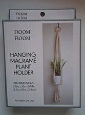 32" High Hanging Macrame Plant Holder