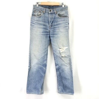 Levi s 80s Made in Philippines 505-0217 Button Stamp 359 Crash Denim Pants...
