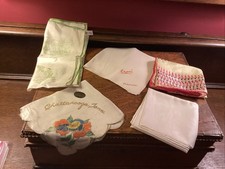 VTG SILK Handkerchiefs Lot of 5 Lovely 