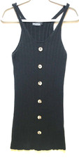 Pretty little thing dress size M, black, stretch, sleeveless, knitted, bodycon