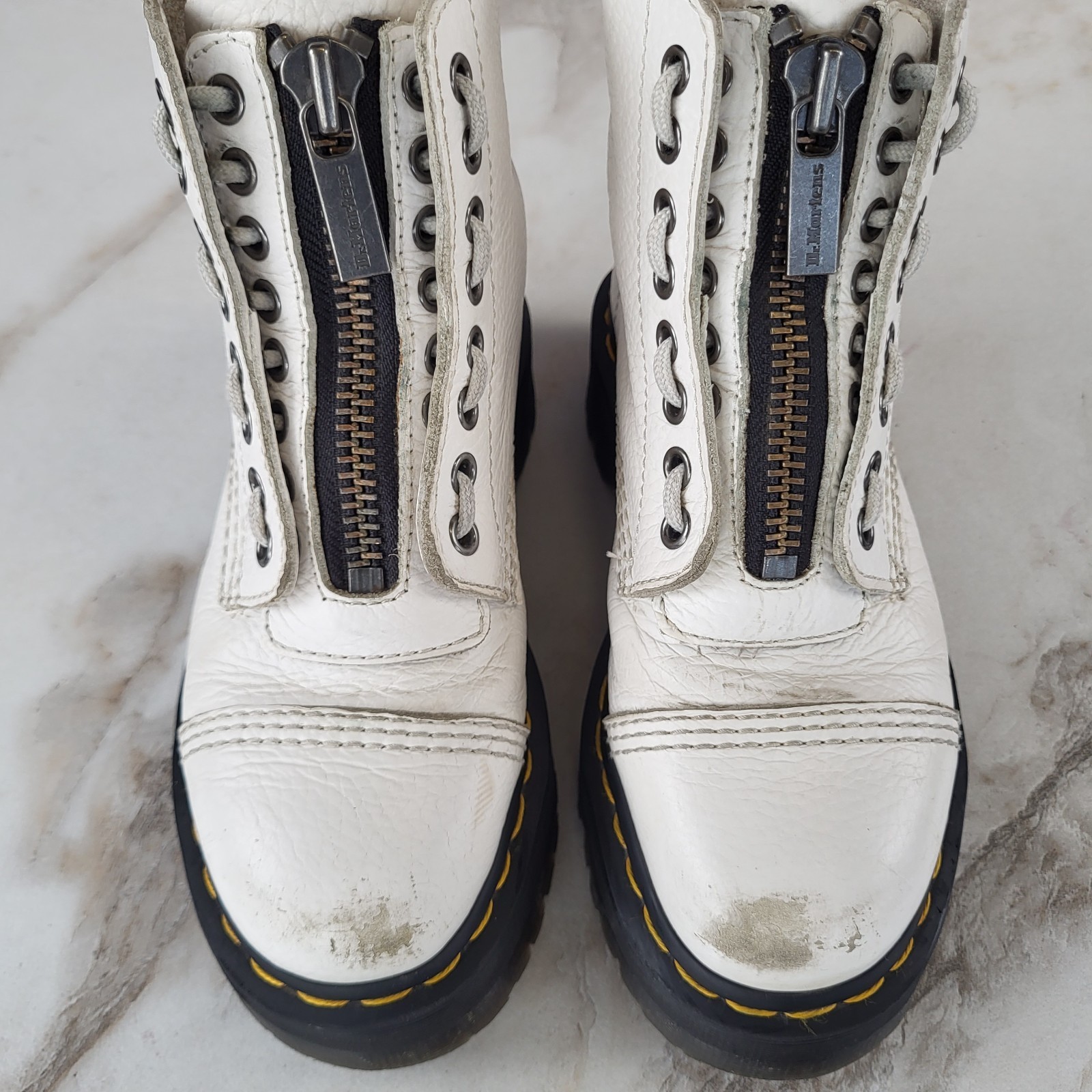 Dr. Martens Sinclair Cap Toe Zip Platform Boots W… - image 4