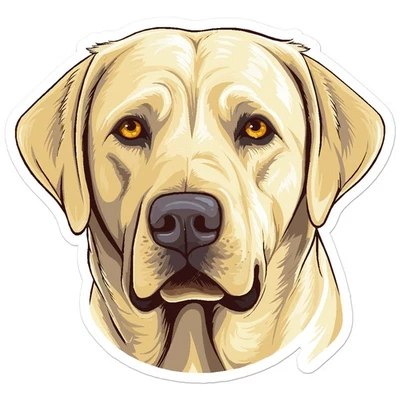 SOUTHERN STICKERZ Yellow Lab - Vinyl Decal Sticker - Car Window Laptop - ebn11257