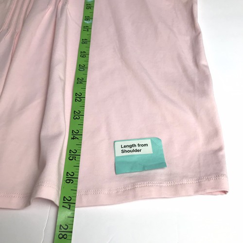 Lands' End Damen Kurzarm Biesen Bluse Rosa Größe 2X - Bild 6 von 7