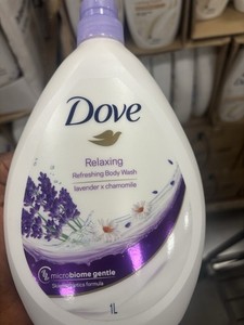Dove Microbiome Gentle Body Wash No Sulfate SLES Lavender Chamomile 33.8 oz