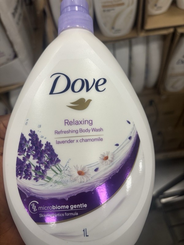 Dove Microbiome Gentle Body Wash No Sulfate SLES Lavender Chamomile 33.8 oz