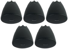 5 Rockville PEN-40T Black 4" 70V Hanging Pendant Speakers Commercial/Restaurant