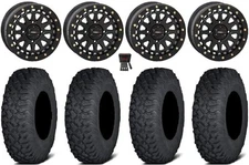 System 3 SB-6 15" Wheels Bk (5+2) 30" Coyote Tires Polaris Ranger XP 9/1K