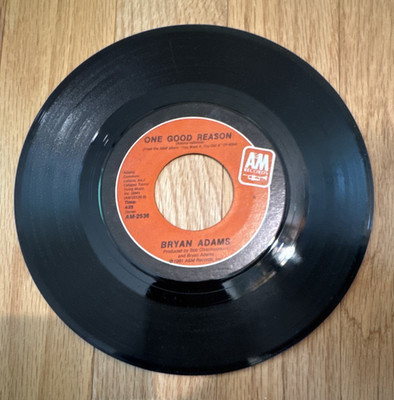 Bryan Adams One Good Reason/Straight From The Heart 7'' 45RPM A&M AM-2536