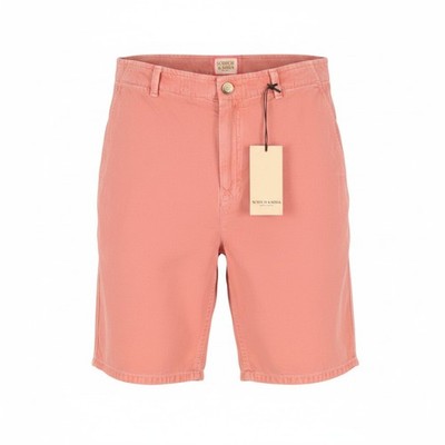 SCOTCH & SODA Herren Shorts Fave Leinen-Baumwoll-Mix Regular Fit Zipper W32 Pink