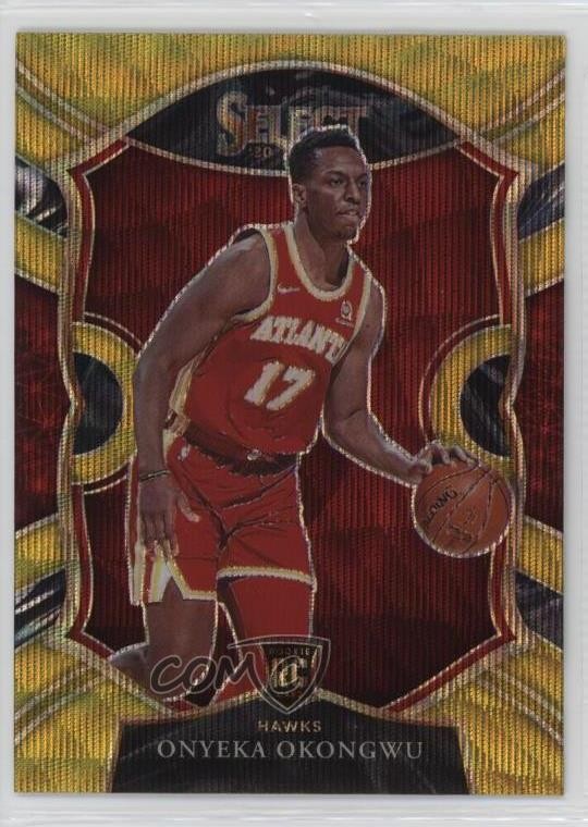 2020-21 Panini Select Concourse Gold Wave Prizm Onyeka Okongwu #66 0s5s