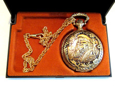 Vintage Wakmann Railroad Pocket Watch 375 Harley 6 Jewel Swiss Made w Date