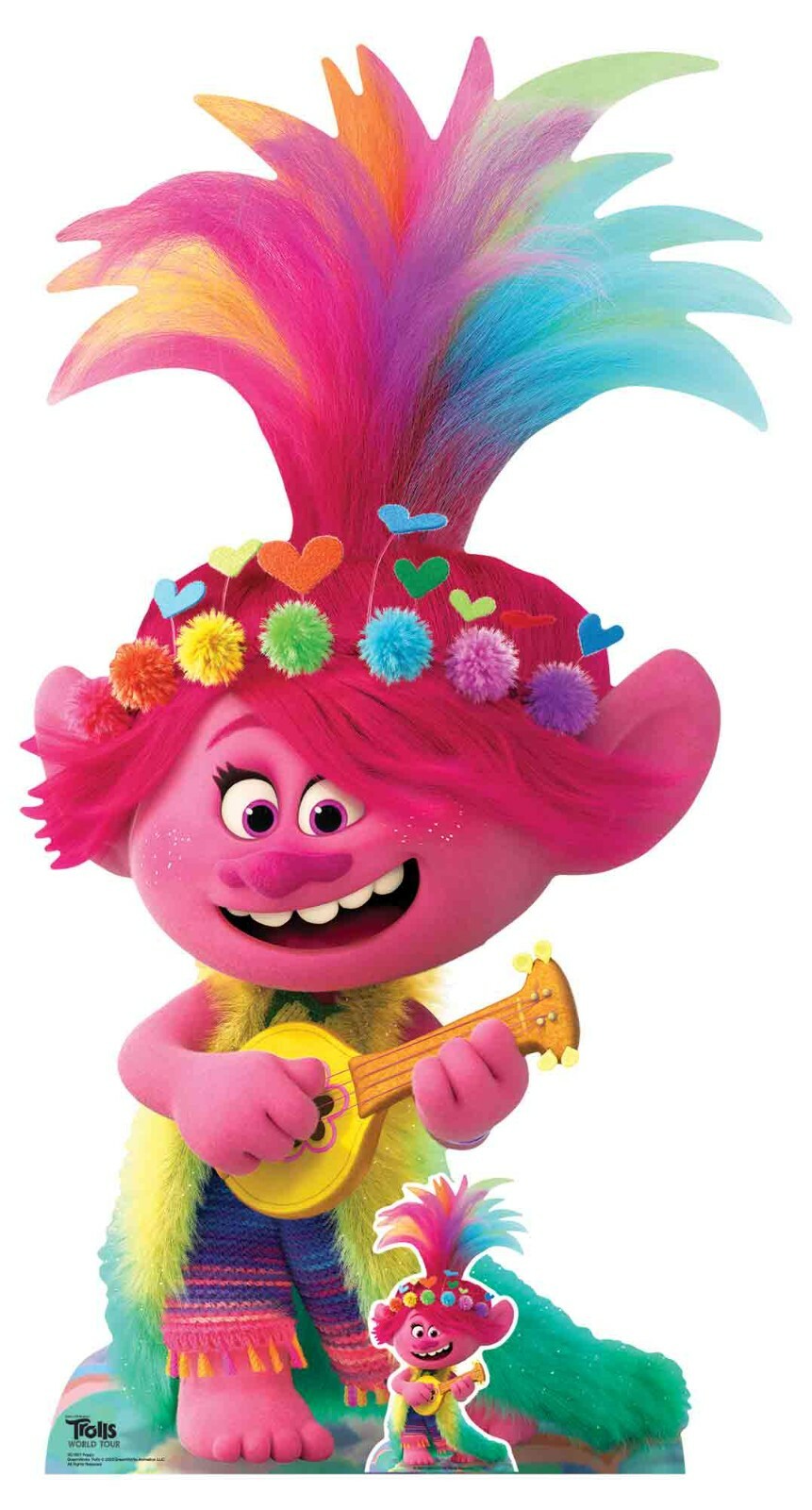 Princess Poppy with Ukulele Official Trolls World Tour Cardboard Cutout