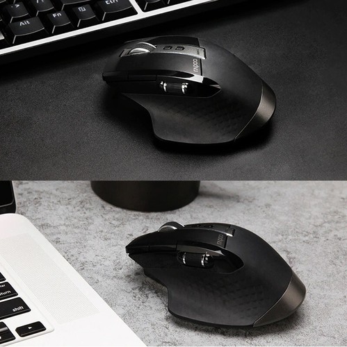 Rapoo Wireless USB + Bluetooth Mouse Multi Device Ergonomic For Laptop PC Tablet - Picture 18 of 21