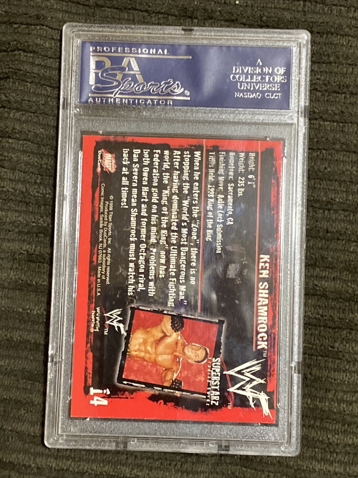 1998 Comic Images WWF Superstarz - Ken Shamrock #14 (RC) for sale ...