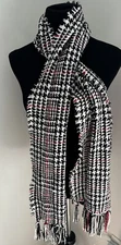 Style & Co Red Black And White scarf One Size