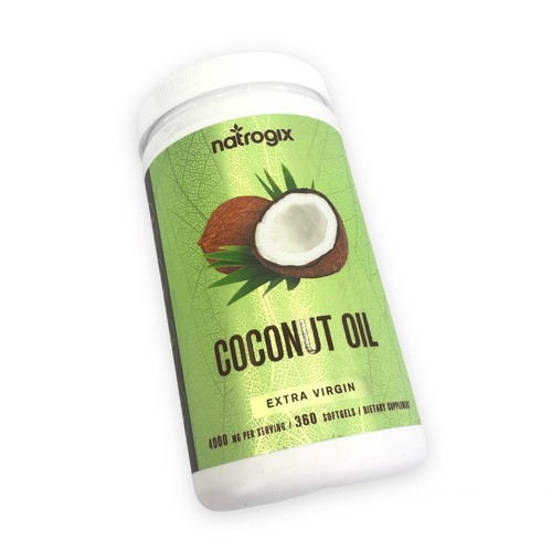Natrogix Extra Virgin Coconut Oil 4000 mg Per Serving 360 Softgels