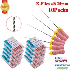 60pcs Dental Endo Files Root Canal K-FILES Stainless Steel Hand Use  K Files #6 