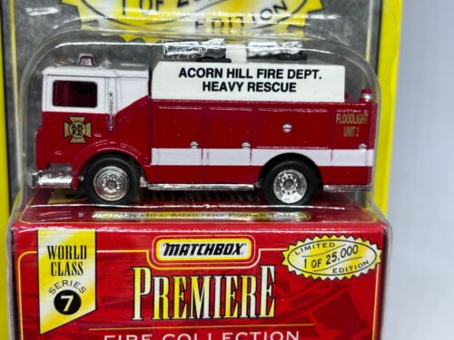 Matchbox Premiere Collection World Class #7 FIRE AUX POWER TRUC ACORN HILL NIP - Picture 2 of 4
