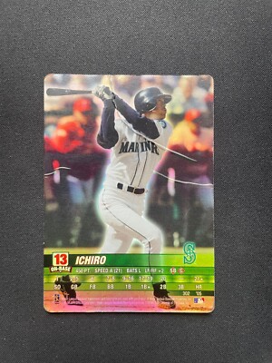 2005 MLB Showdown Ichiro Suzuki Holofoil Base Set #302 Seattle Mariners Damaged