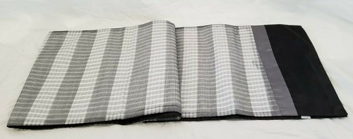 Windham Weavers Home Collection Black, White, Silver Table Runner NIP - Picture 3 of 10