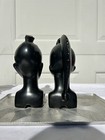 2 Vintage Luxardo Cherry Ardo Wine Decanter African Tiki Ceramic Sculptures Pair — photo 4