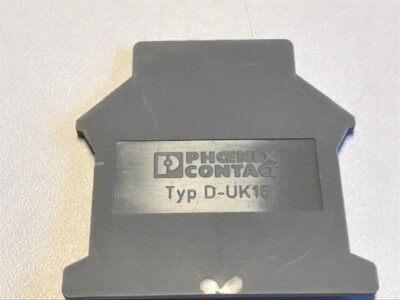 Phoenix Contact D-UK 16 Abschlussdeckel 3006027 NEU