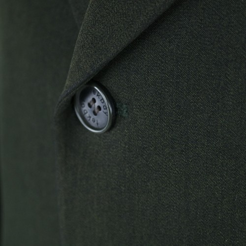 Mens Dark Green Suit 42S UK Size Trousers W32 L27 TEKBAY Wool 2 Piece - Picture 8 of 18